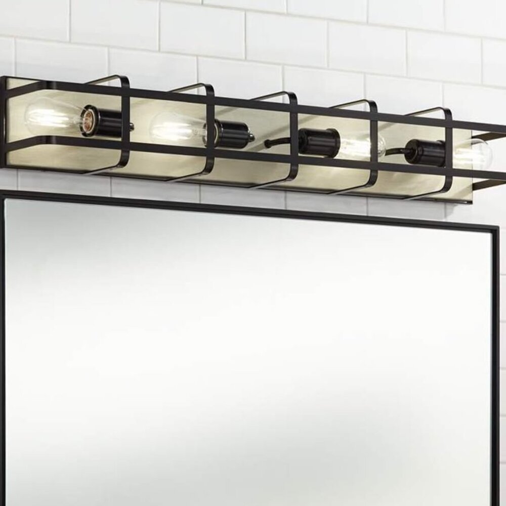 Black Vanity Bathroom Light NIB
